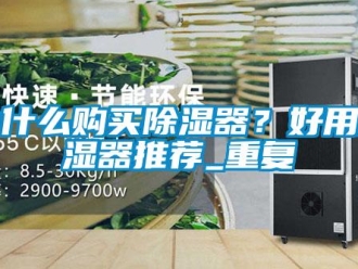 行业资讯为什么购买除湿器？好用除湿器推荐_重复
